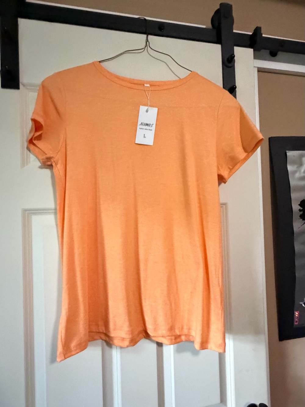 Everyday Relaxed Orange Short-Sleeve Tee - L